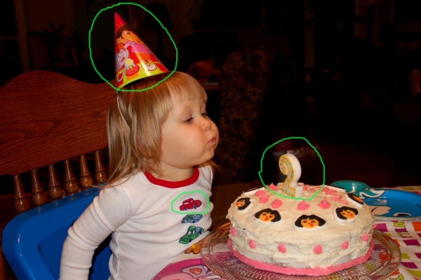 Creation of party girl: Step 1